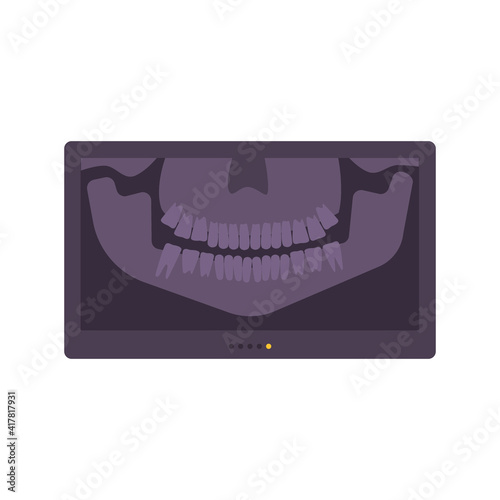 Dental Radiograph Flat Composition