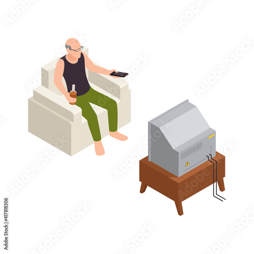 Watching TV Loud Composition
