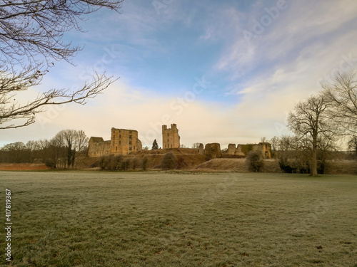 View of Helmsley Castle from Duncombe Park photo