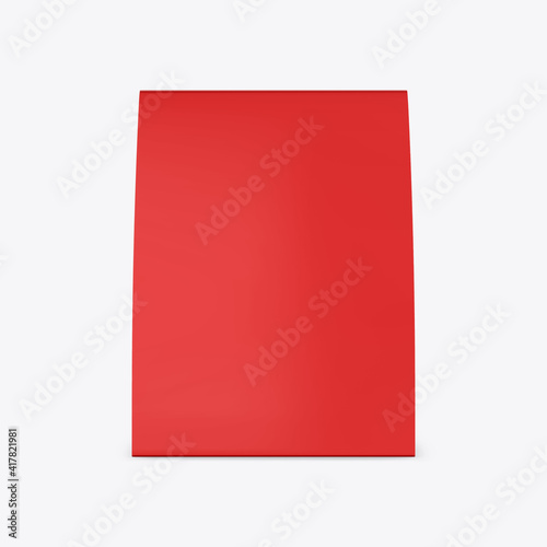 Free Download Promotional blank table tent mockup, red table card set mockup for design uses, triangular paper card for business meeting or restaurant menu, 3d illustration - GFXLoad