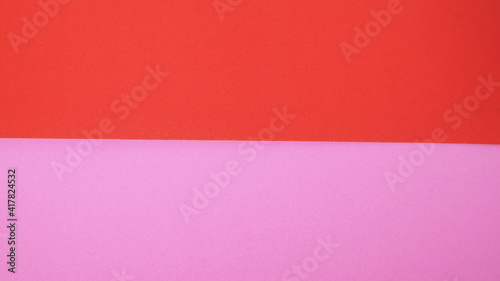 Red color and pink color paper for background. © nisara