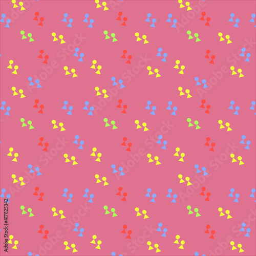 confetti and figures