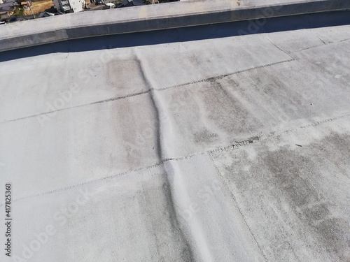 Naklejka マンション屋上防水層の劣化