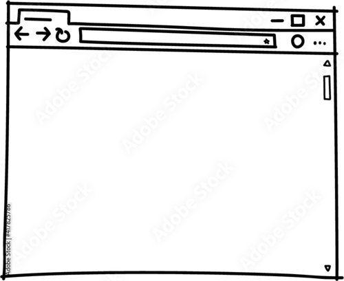 hand draw edge browser ux elements