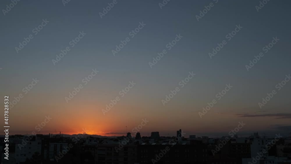 panoramic view of the sunset over the city panoramic view of the sunset over the city