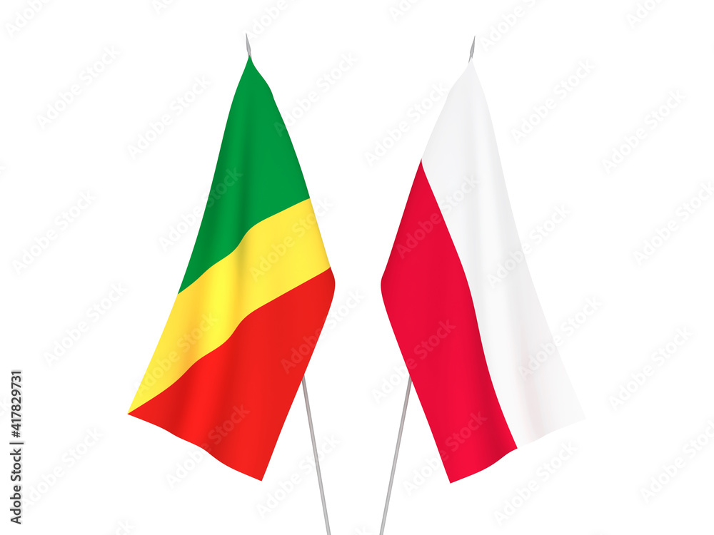 Republic of the Congo and Poland flags