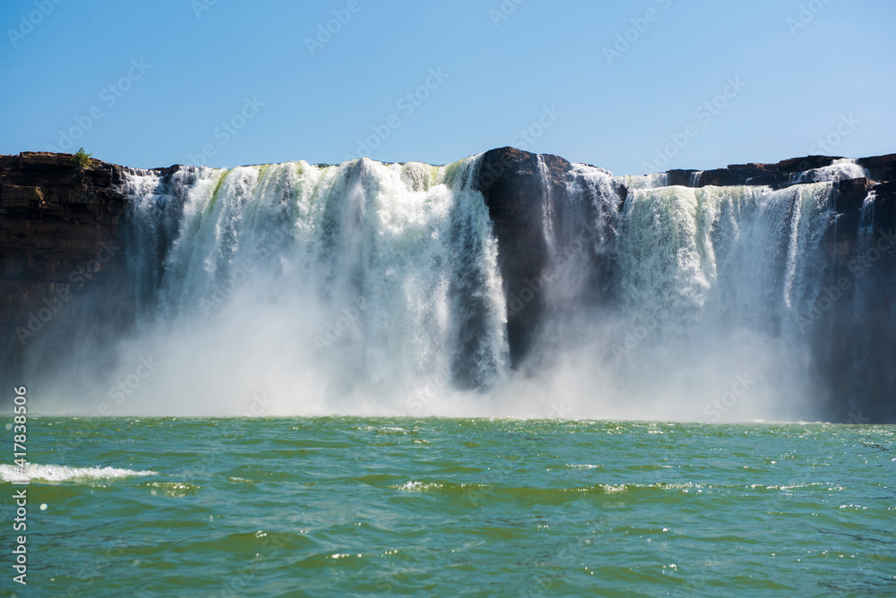 Jagdalpur / India 17 October 2018 The Chitrakote Waterfalls is a natural waterfall located to the west of Jagdalpur in Bastar district Chhattisgarh India