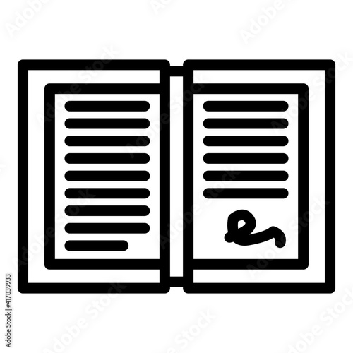 Assistance paper icon. Outline assistance paper vector icon for web design isolated on white background