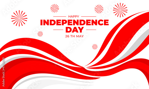 Georgia independence movement day, Patriotic Georgian flag banner post concept for 26th may, Vector