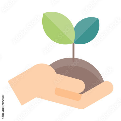 Plants icon design flat style © Ong Graph
