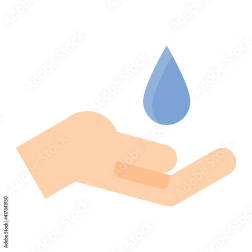 Water icon design flat style