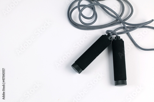 Jumping rope isolated on white background