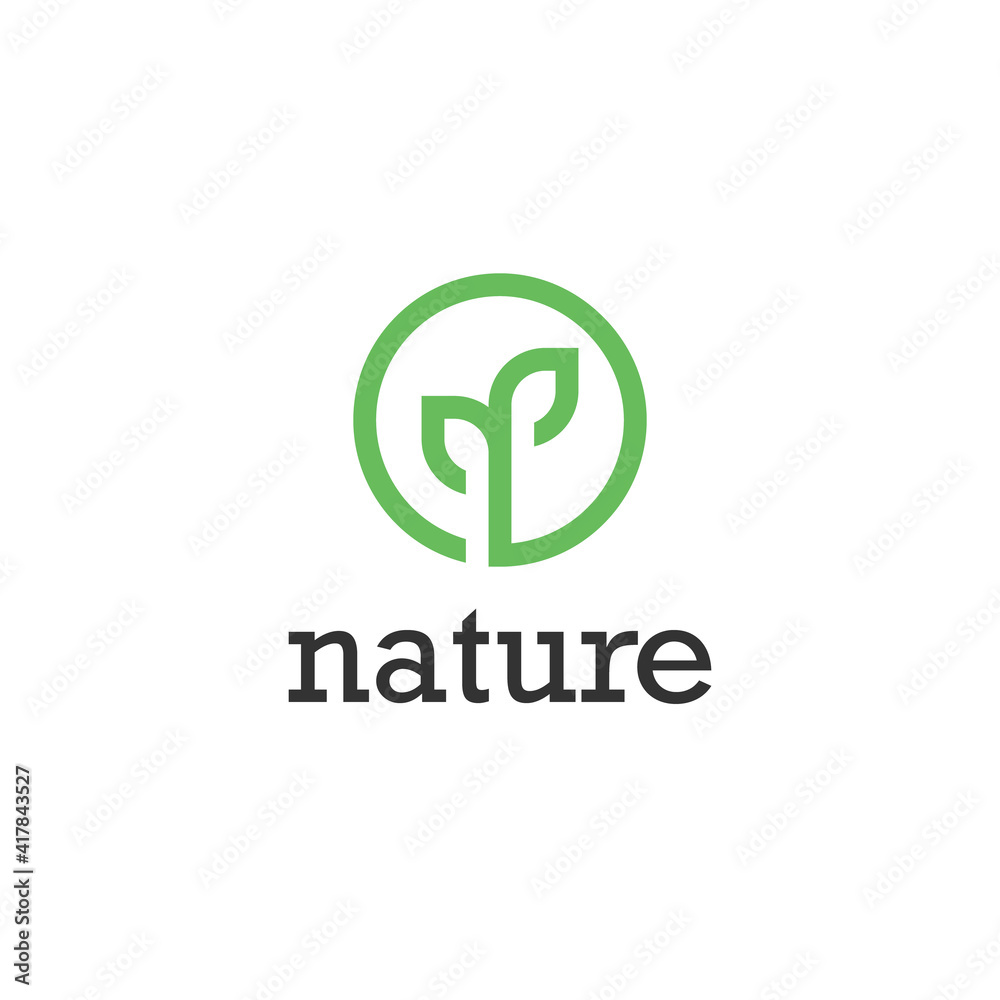 Plant Nature Symbol. Web Icon Logo Template Design Element. Plant Nature Symbol. Web Icon Logo Template Design Element.
