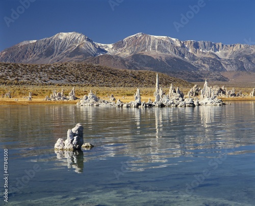 Calcium carbonate tufas, Mono Lake, California, USA, North America