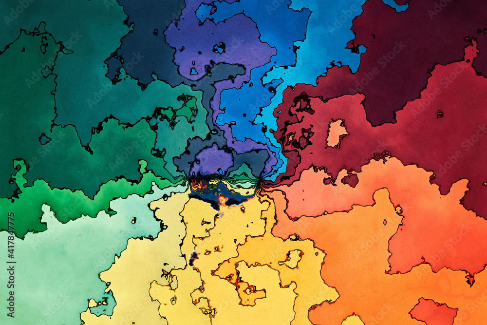 Obraz premium Hintergrund oder Textur in starken Regenbogenfarben