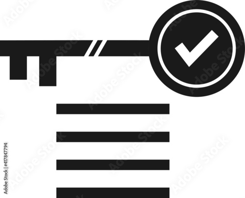 main points with key and list. simple flat trend modern keypoints logotype graphic design isolated on white background. concept of report with highlight the basic moments in document or book