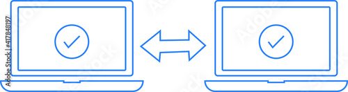 easy file transfer icon. data backup icon.