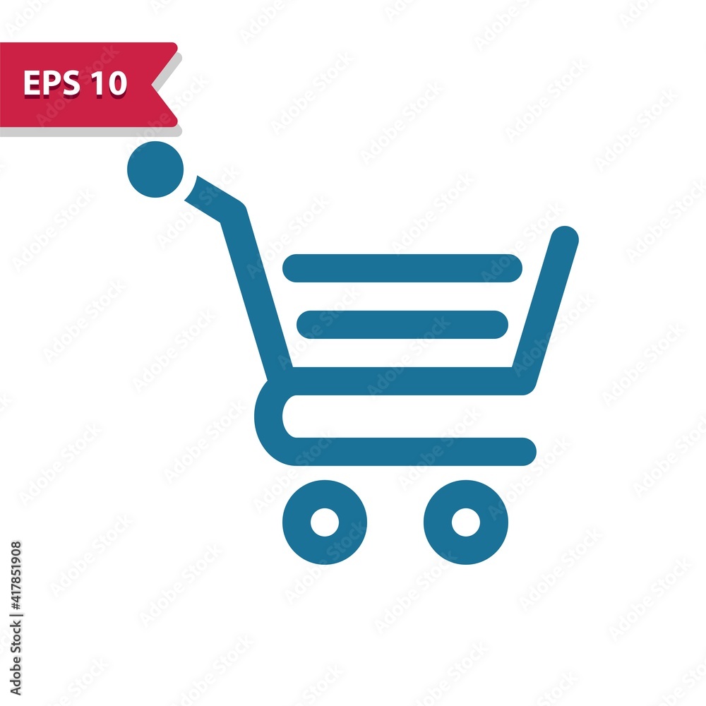 Shopping cart, shopping icon