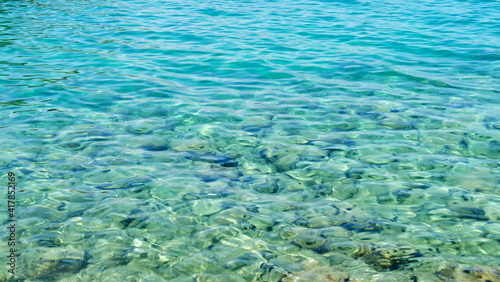 turquoise water transparent background © M.studio