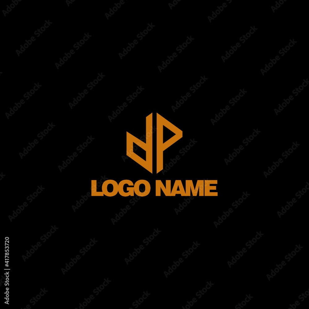 Fototapeta premium DP LETTER LOGO DESIGN
