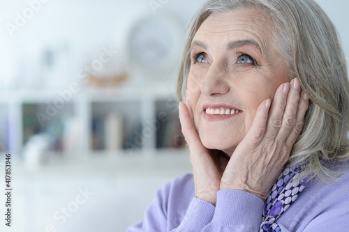 portrait of happy senior woman