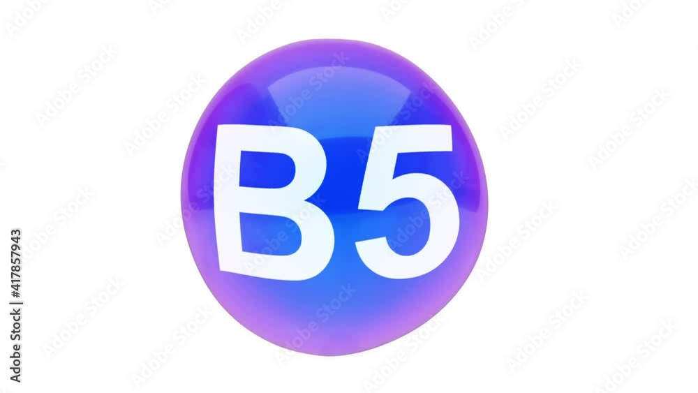 3D animation of a bubble sphere vitamin B5 floating on a white background with alpha layer 3D animation of a bubble sphere vitamin B5 floating on a white background with alpha layer