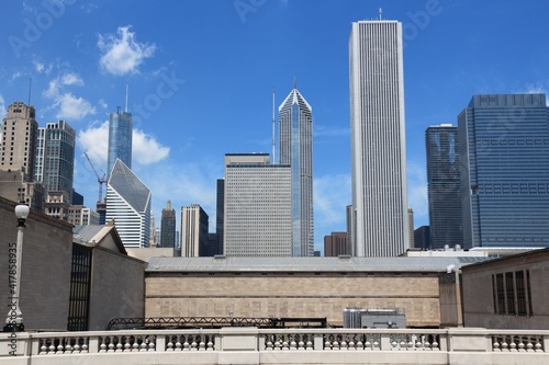 Chicago skyline stock photo. Chicago city, United States.