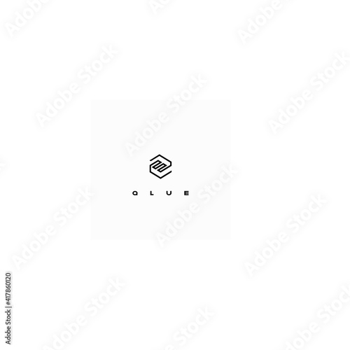 


Illustration in the form of a chemical scheme of glue in the form of a symbol or logo