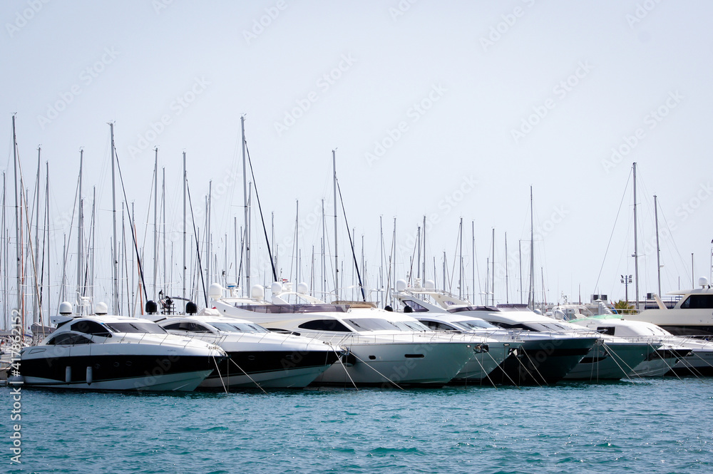 Boats in the port of Split, Croatia Boats in the port of Split, Croatia