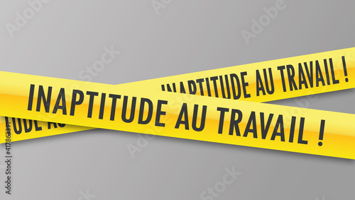 Logo inaptitude au travail.