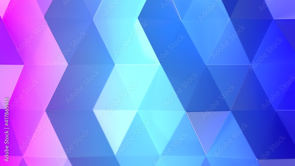 Obraz premium 3d render gradient geometric background