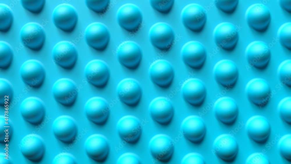 3d render volumetric blue background of spheres
