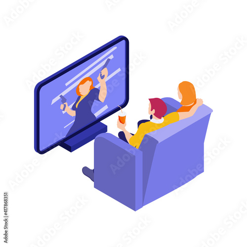 Thriller Movie Watching Composition