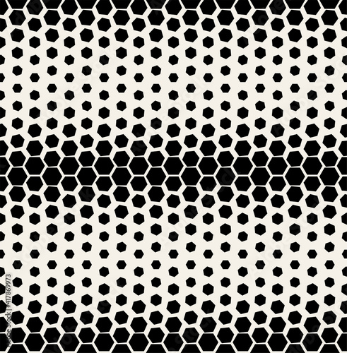 Vector seamless pattern. Modern stylish texture. Reticulate geometric tiles with thickness which decreases gradually
