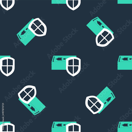 Line Power bank icon isolated seamless pattern on black background. Portable charging device. Vector.