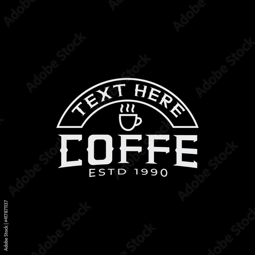 vintage logo.luxury logo.coffe shop retro logo.vintage logo templates for the coffe shop and barbershop