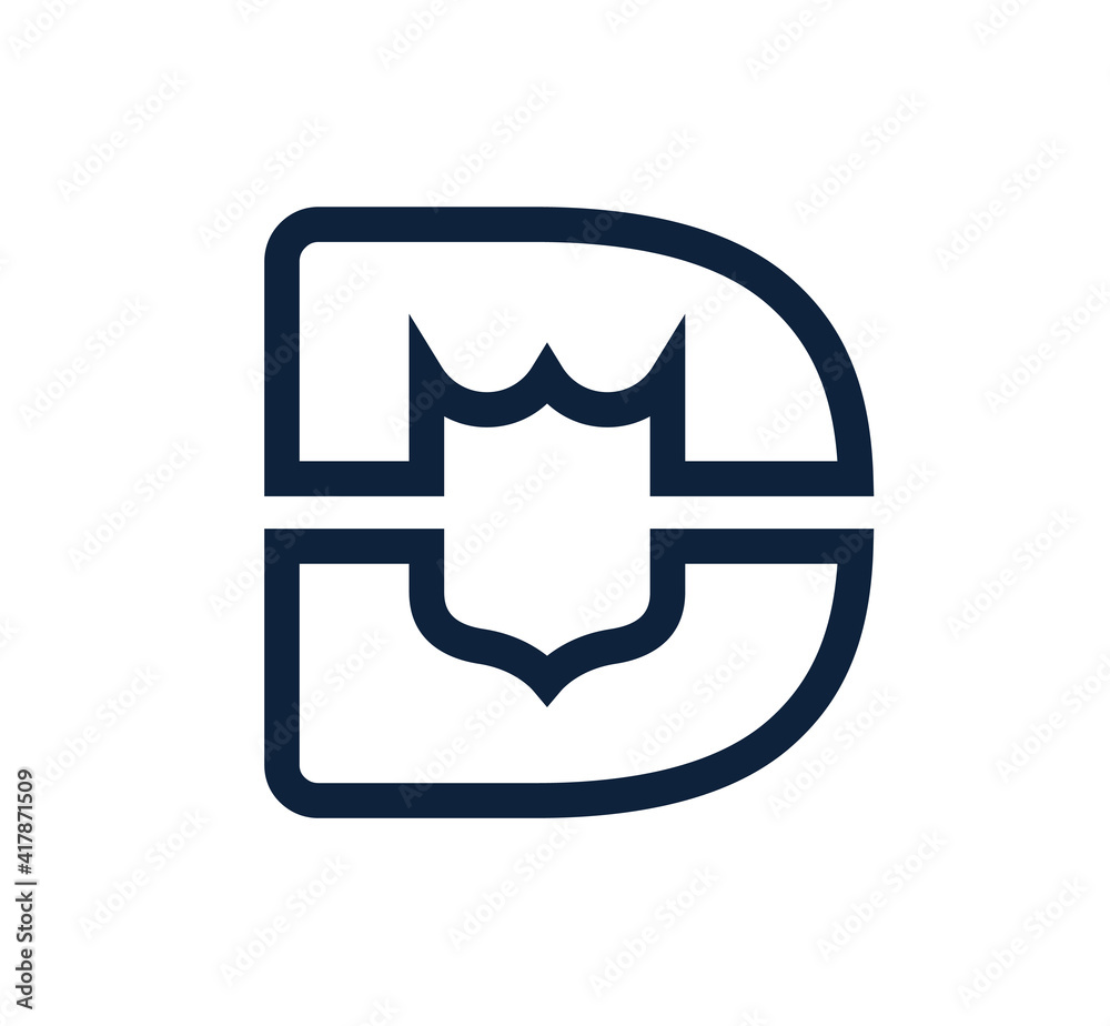 technology security logo design or monogram or initial letter D with shield. shield letter d logo technology security logo design or monogram or initial letter D with shield. shield letter d logo