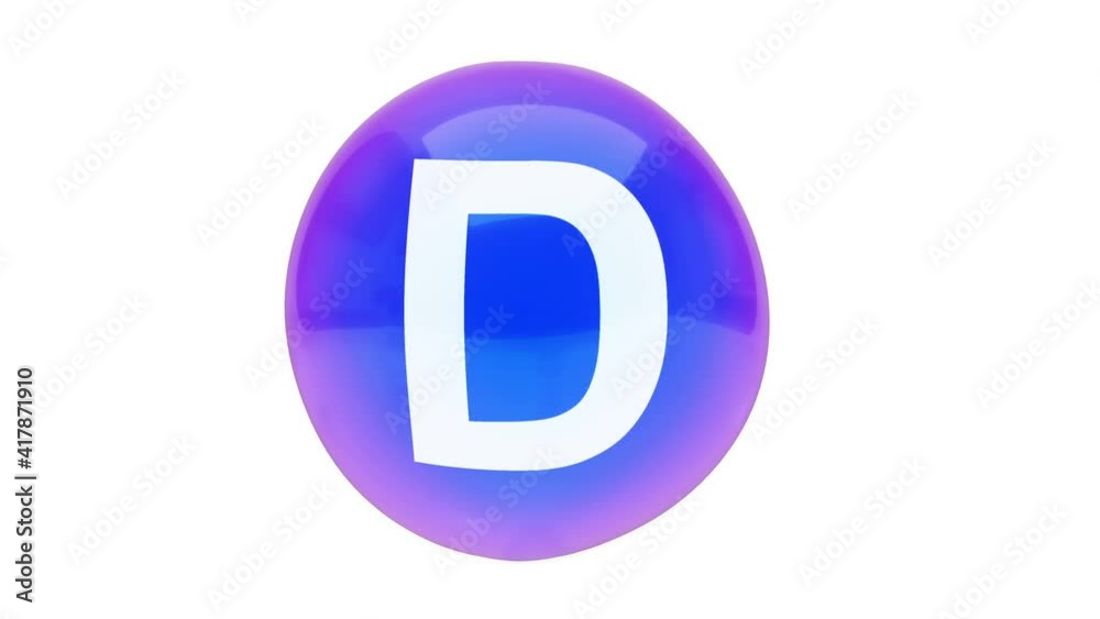 3D animation of a bubble sphere vitamin D floating on a white background with alpha layer 3D animation of a bubble sphere vitamin D floating on a white background with alpha layer