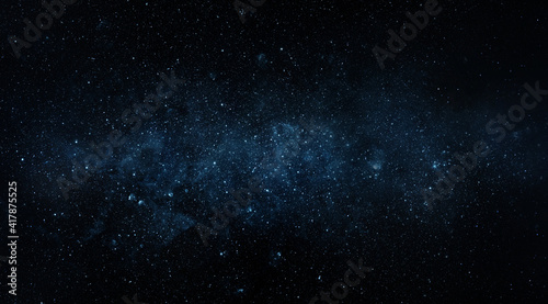 Space scene with stars in the galaxy. Panorama. Universe filled with stars, nebula and galaxy,. Elements of this image furnished by NASA