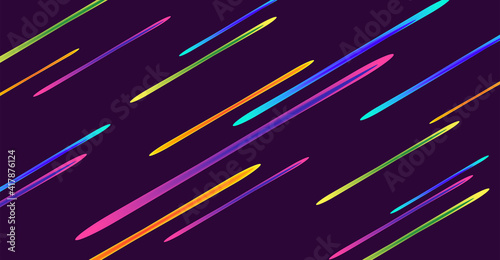 Abstract wallpaper background with bright colorful lights in motion forming striped texture