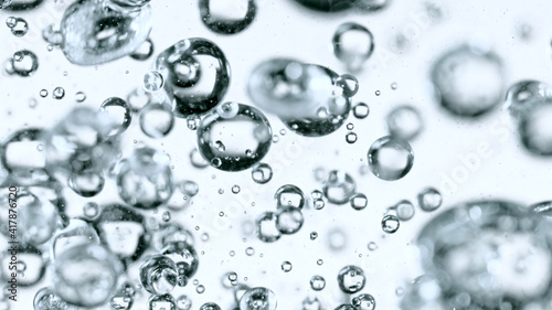 Light bubbles of water isol...