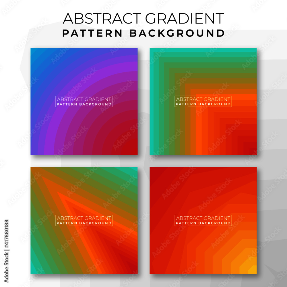 Fototapeta premium 4 Abstract Gradient Pattern Background