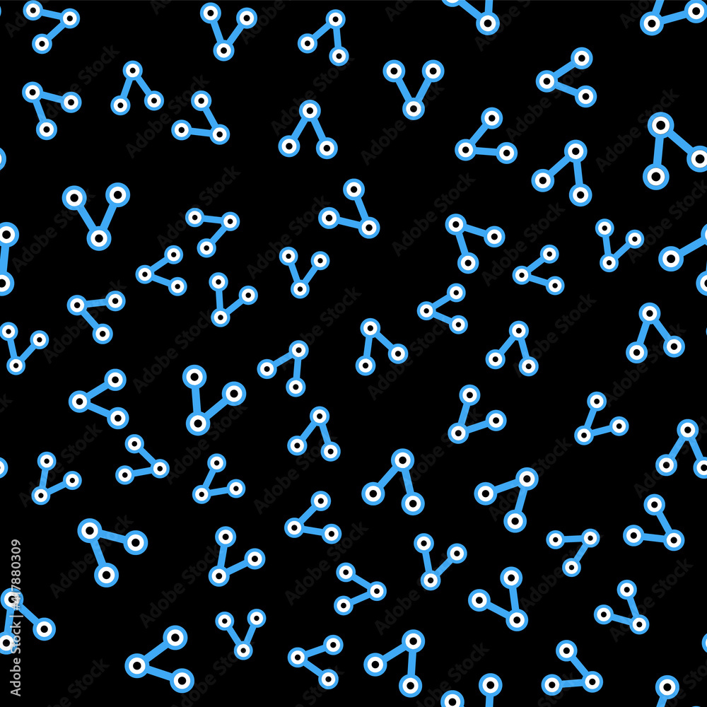 Line Share icon isolated seamless pattern on black background. Share, sharing, communication pictogram, social media, connection, network, distribute sign. Vector. Line Share icon isolated seamless pattern on black background. Share, sharing, communication pictogram, social media, connection, network, distribute sign. Vector.