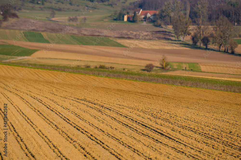 Obraz premium Ackerbau im Winter