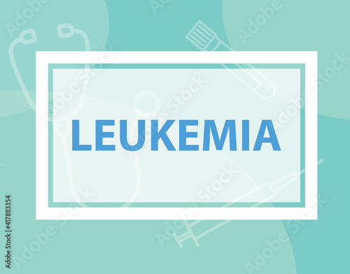 leukemia disease concept - vector illustration