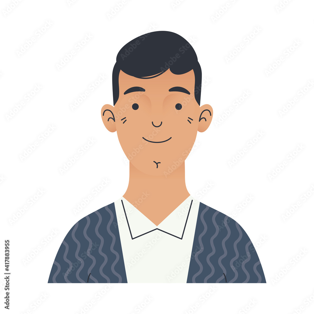 man avatar character