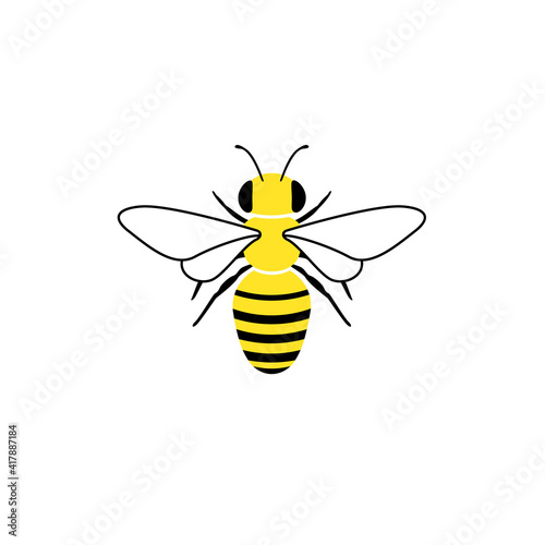 Bee, simple graphic illustration