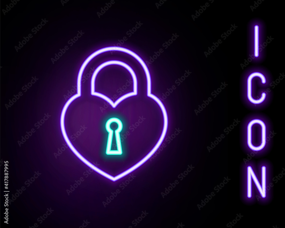 Glowing neon line Castle in the shape of a heart icon isolated on black background. Locked Heart. Love symbol and keyhole sign. Colorful outline concept. Vector. Glowing neon line Castle in the shape of a heart icon isolated on black background. Locked Heart. Love symbol and keyhole sign. Colorful outline concept. Vector.