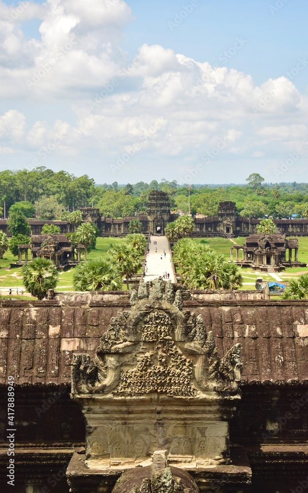 Gardens and walkway of Angkor Wat