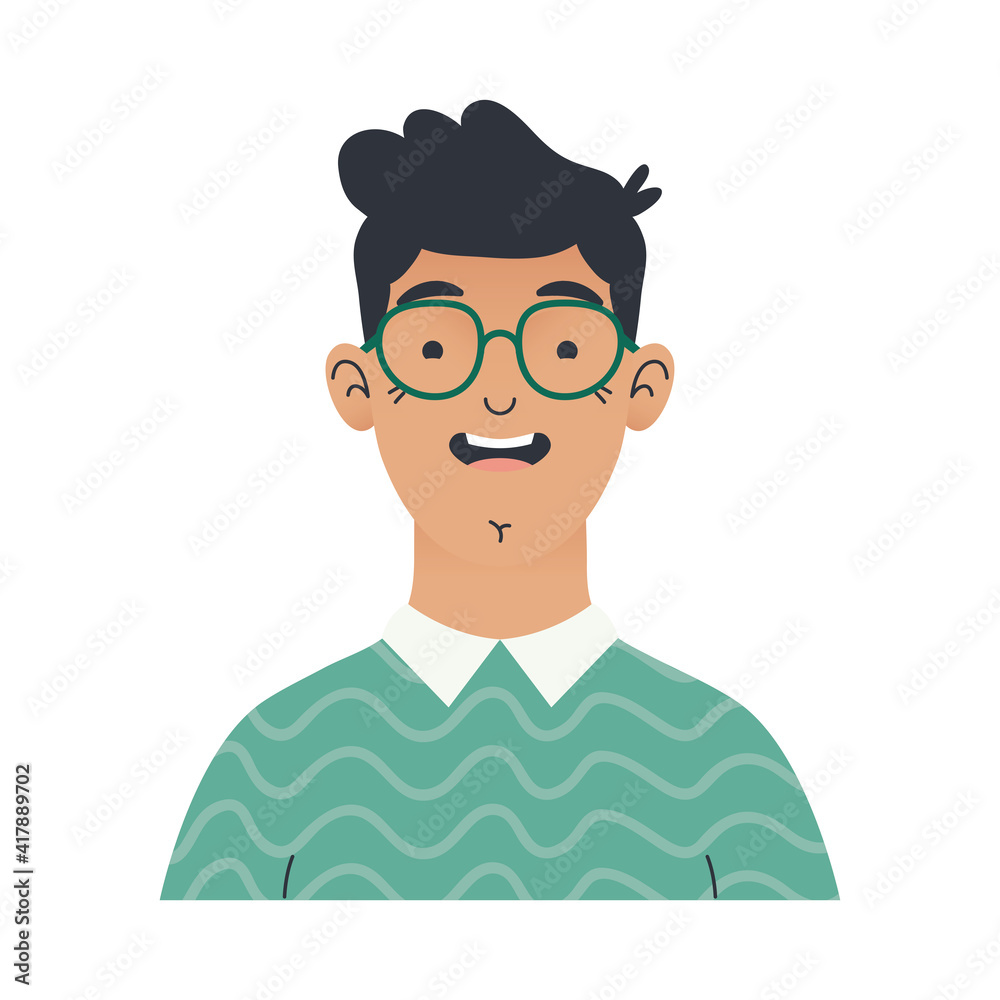 man wearing glasses man wearing glasses